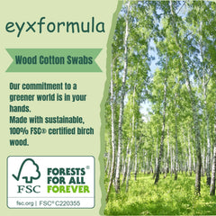 Eyxformula wooden sticks provide sturdy support for makeup tasks