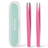 EZ2LIVE slant tip tweezers for precise brow shaping and ingrown hair removal.