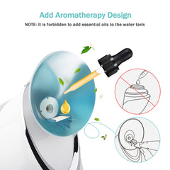 EZBASICS facial steamer with adjustable nozzle for customized spa sessions.