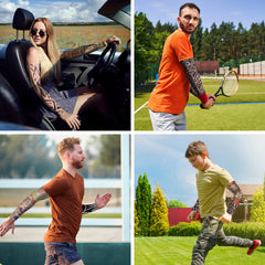 EZYoutdoor tattoo sleeve sun protection 01 shields skin during sunny activities.