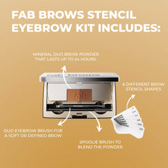 Light/medium brow powder for versatile shade matching.