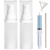 FaceBucks airless-pump-travel-bottle keeps formulas fresh on the go.