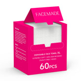 FACEMADE disposable face towels with soft texture for gentle cleansing