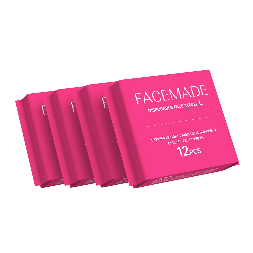 FACEMADE travel towel soft touch for on-the-go cleansing