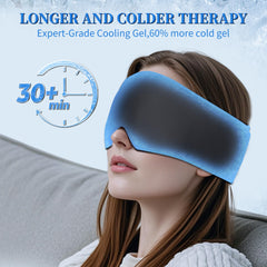 FACEMOON Cold gel eye mask closeup showing flexible cooling gel.