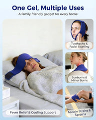 FACEMOON cooling eye mask chilled therapy delivers fast relief from eye fatigue and headaches