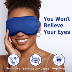 FACEMOON cooling gel layer close-up emphasizes durable, reusable eye care