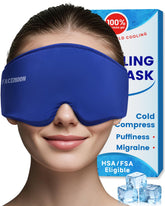 FACEMOON mascarilla de gel frío para dormir brinda confort y cobertura total.