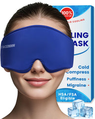 FACEMOON mascarilla de gel frío para dormir brinda confort y cobertura total.