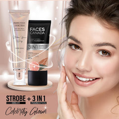 FACESCANADA Strobe Cream Rosa Dorado: brillo rosado para resaltar el pómulo con suavidad.