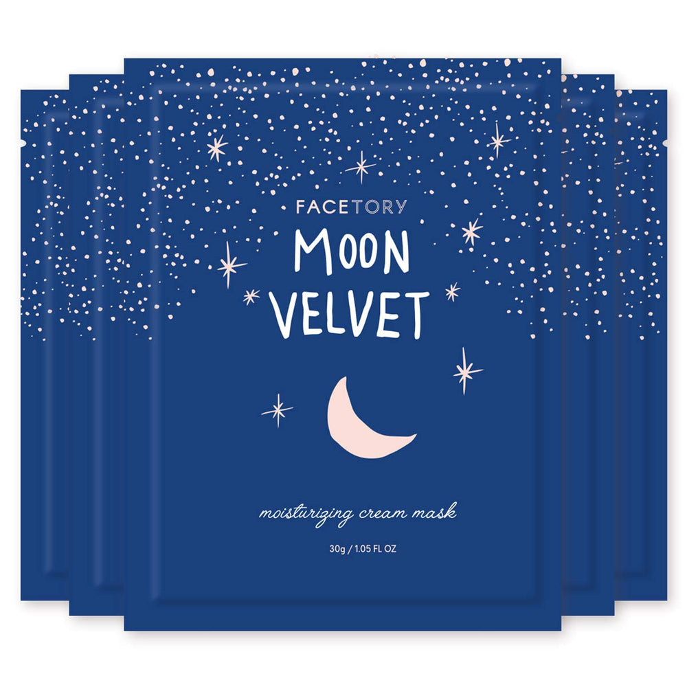 FACETORY Moon Velvet moisturizing mask pack shot for hydration