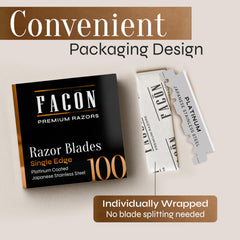 FACON barber-grade blade for professional home grooming results.