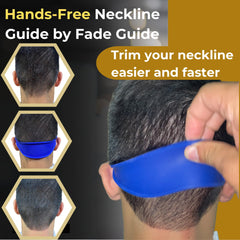 Fade Guide neckline shaver guide helps clean lineups around ears.