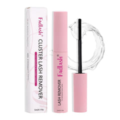 FADLASH cluster lash glue remover bottle for at-home removal.