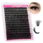 FADLASH lash clusters 100D fluffy 12-18mm for a natural long-lasting look.