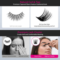 FADLASH lash clusters reusable for multiple wearings