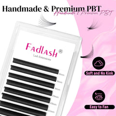 FADLASH soft silk lashes in D curl feel lightweight and comfortable