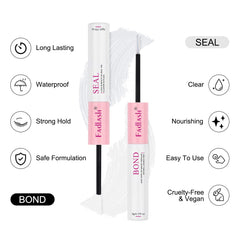 FADLASH Spiral brush application head ensures even glue distribution on lashes.