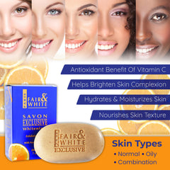 FAIR & WHITE exfoliante con manteca de karité para hidratación