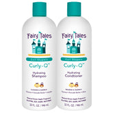 Fairy Tales Curly-Q shampoo bottle highlighting hydrating formula for curls.
