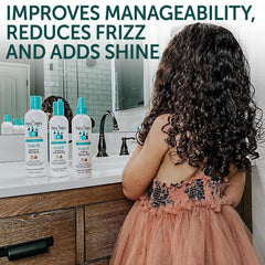 Fairy Tales Curly-Q wide-tooth comb aids gentle detangling.