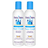 Fairy Tales Tangle Tamer shampoo envase, desenreda nudos y deja cabello suave.