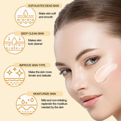 FAIRYTALESPACE aplicación rostro exfoliante: suaviza y purifica la piel durante el uso