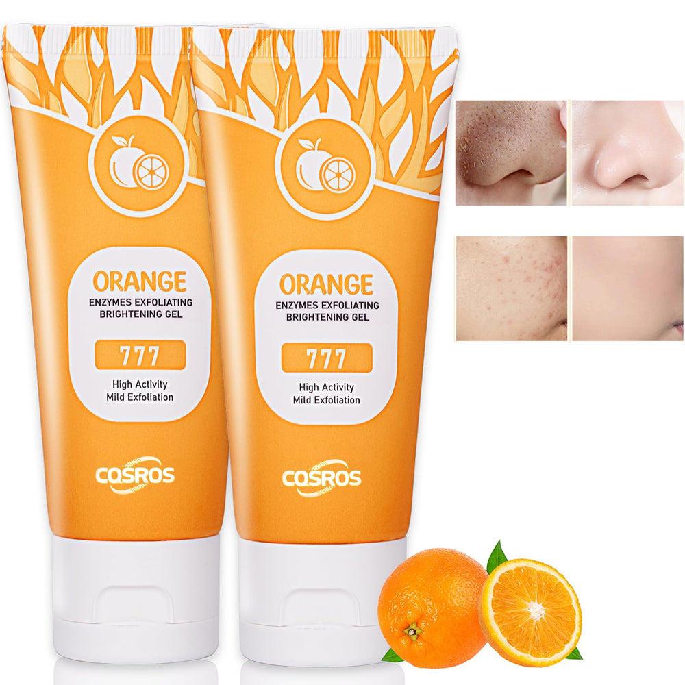 FAIRYTALESPACE naranja gel exfoliante rostro: limpia poros suavemente para piel fresca