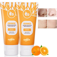 FAIRYTALESPACE naranja gel exfoliante rostro: limpia poros suavemente para piel fresca