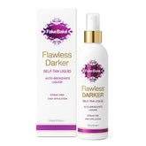 Fake Bake Flawless Darker self-tanner bottle for even, streak-free color.