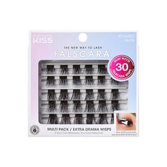 FALSCARA 30 lash clusters displayed for easy DIY lash looks