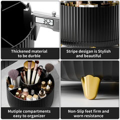 Fanado 360° rotation keeps items within reach during daily routines.