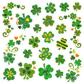 Tatuajes Fancy Land de trébol brillante para Día de San Patricio, ideales para cara y cuerpo
