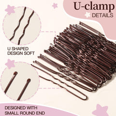 Fandamei brown hair nets kit for quick, tidy updos.