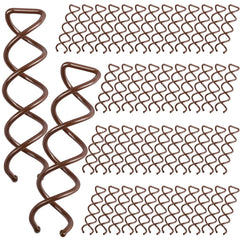 FANDAMEI brown spiral hair pin grips hair securely for elegant buns