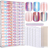 Fandamei chrome cat eye short round nails with mirror shine for a salon look.