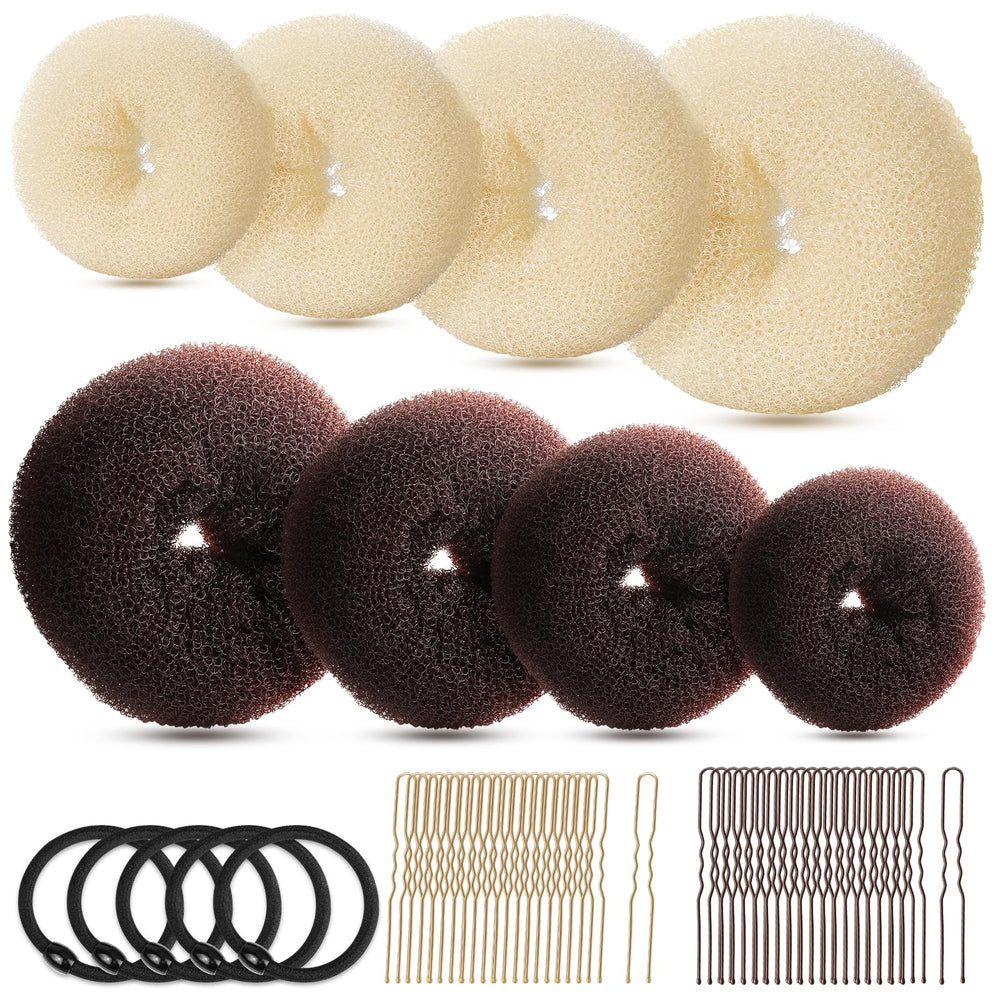 Fandamei donut bun maker set packaging shows complete styling kit