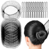 Fandamei invisible hair nets with elastic edge for secure fit during dance.