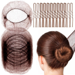 Fandamei invisible hair net 20 inch holds long hair securely during dance activities