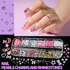 Fandamei: mini cristales facetados formas estrella para acentos brillantes.