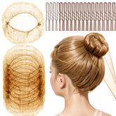 Fandamei kids hair net 12 inch invisible bun for ballet practice