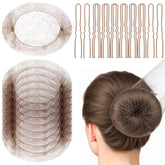Fandamei mesh hair net invisible for secure bun during dance and work.