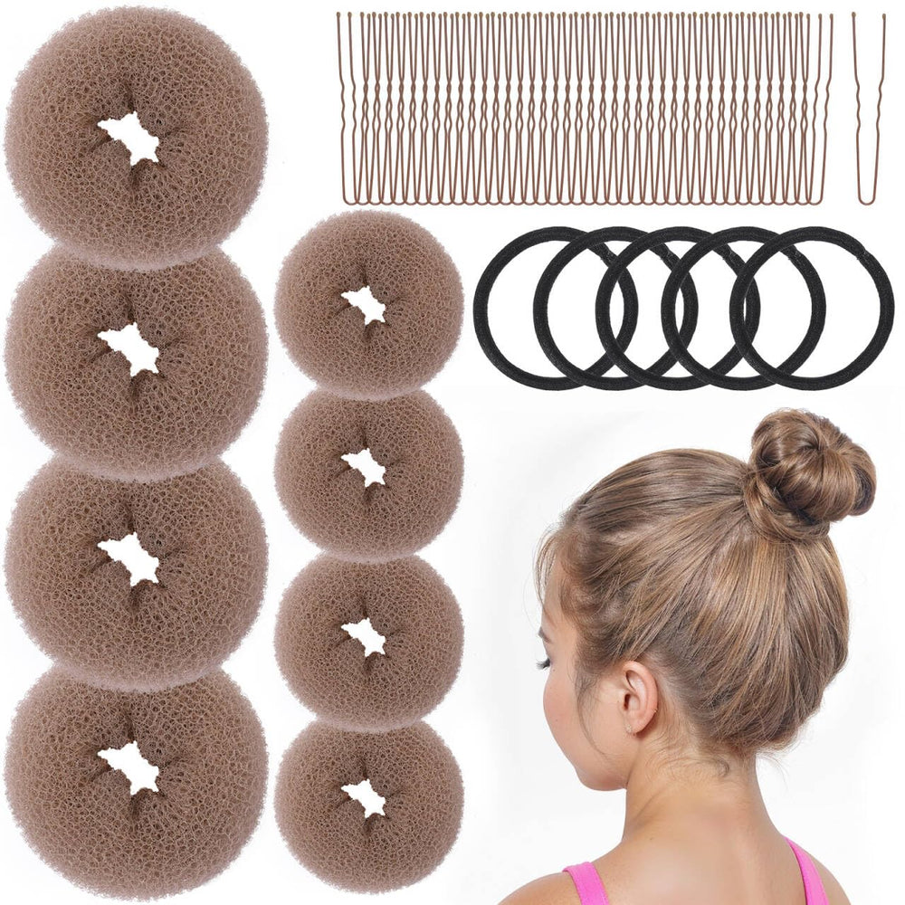 FANDAMEI moldes para moño dona pequeña, peinado rápido y seguro.