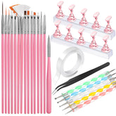 Fandamei nail art brush set for precise detailing in home manicures.