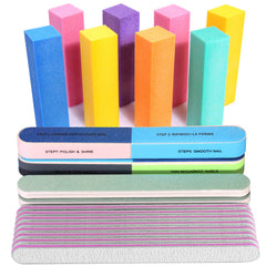 FANDAMEI pink sponge nail buffer block for smooth nail surfaces