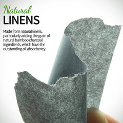 Fandamei natural linen blotting paper offers gentle, effective oil absorption.