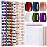 Fandamei cat eye red nails for bold evening looks.
