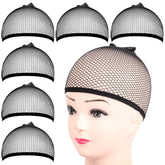 Fandamei wig cap closed end secures hair for a neat, comfortable fit.