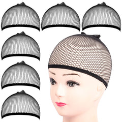 Fandamei wig cap closed end secures hair for a neat, comfortable fit.