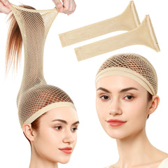 Fandamei wig cap with double-layer open ends for a comfortable wig base